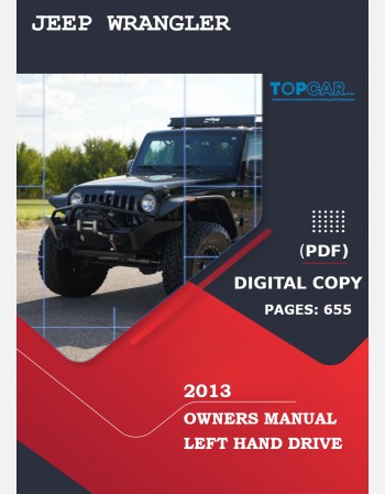 jeep wrangler 2013 owners manual